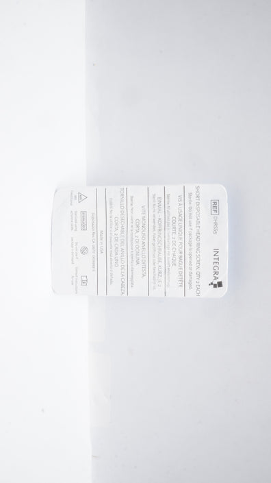 Integra DHRSS5 Disposable Head Ring Screw, Short (x) - Pack of 2